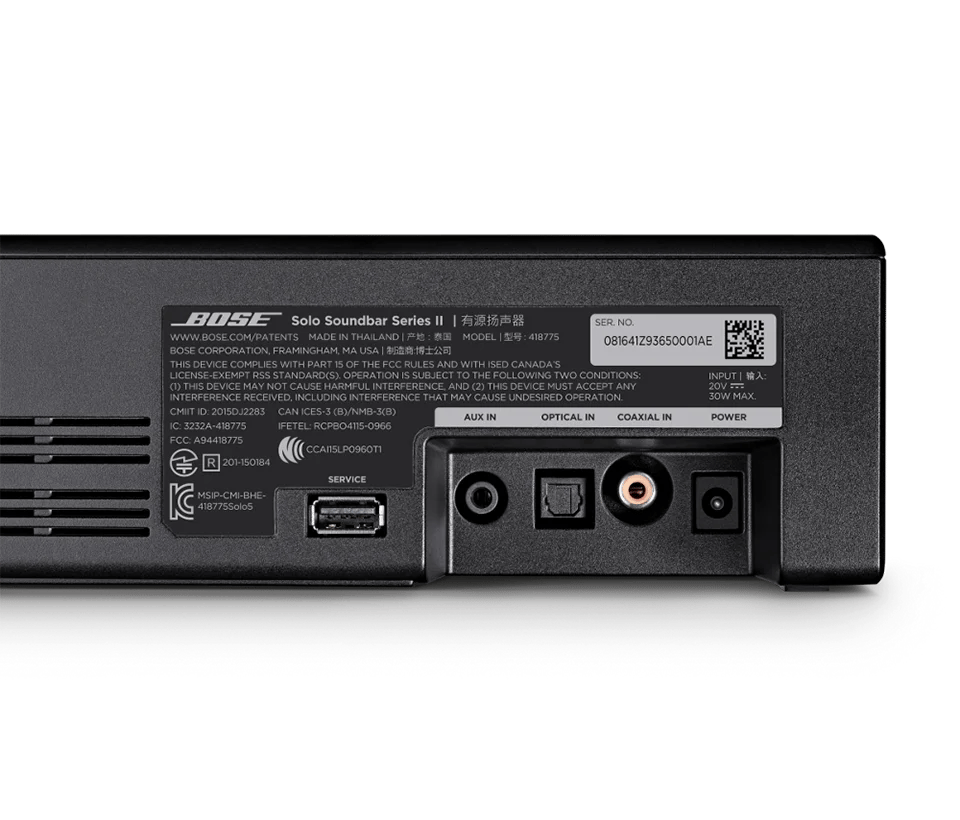 BOSE SOLO SOUNDBAR SERIES II