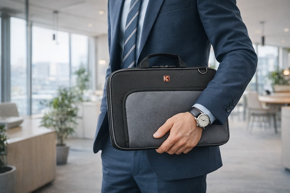 Cirafon Business Laptop Sleeve in gebruik – juiste grootte en pasvorm