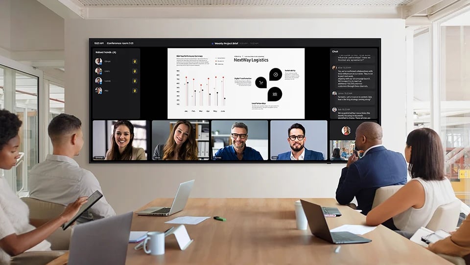 SAMSUNG QP105D-5K 105" LED 5120X2160 500NITS 21:9 24/7 MS TEAMS