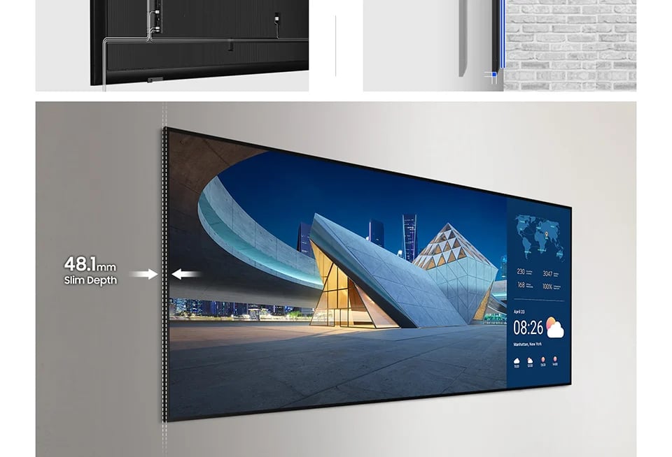 SAMSUNG QP105D-5K 105" LED 5120X2160 500NITS 21:9 24/7 MS TEAMS