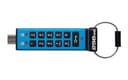 Kingston IronKey KeyPad 200 256GB USB-C Blå