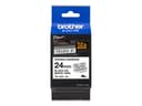 Brother Tape 24mm TZe-S251 Sort/Hvid St�rk 