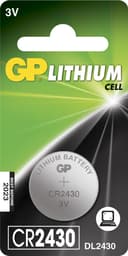 GP CR2430 Lithium Coin, 1 Pack 