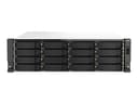 QNAP TS-h2287XU-RP NAS Rack (3U) Intel Xeon E E-2336 32 GB DDR4 0 TB QuTS hero Zwart, Wit 