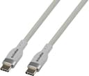 Cirafon Synk/laddkabel Silikon 240W 2m USB-C USB-C Vit