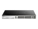 D-Link DGS-3130-30S/E network switch Managed L3 10G Ethernet (100/1000/10000) Grey - (Outlet-vare klasse 1) 