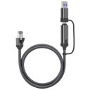 Direktronik Cable USB-C/USB-A - Gigabit LAN RJ-45 1m RJ-45 1m
