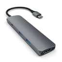 Satechi USB-C MultiPorts-adapter - Space Grey USB-C 3.2 Gen 1 (3.1 Gen 1)