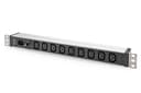 Digitus Strömuttag Med Aluminiumprofil 9xC13 10A 1x C14 