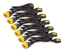 APC 6X Power Cable C13 / C14 1,2m 1.2m C13 coupler C14 coupler Svart
