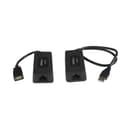 Startech StarTech.com USB110EXT2 verkkolaajennin Verkkolähetin ja -vastaanotin Musta 