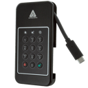 Apricorn AEGIS NVX 1TB SSD Ruggedized Encrypted USB-C Svart