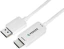 Prokord DisplayPort til HDMI-kabel – 4K @ 60 Hz 1.5m 1.5m HDMI DisplayPort HDMI Hvid