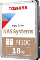 Toshiba N300 18TB BULK 3.5" 7200r/min SATA 6.0 Gbit/s Hårddisk