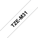 Brother Tape 12mm TZe-M31 Svart/Gjennomsiktig 