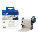 Brother Tape Plast 62mm x 15.24m Svart/Transparent 