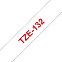 Brother Tape 12mm TZe-132 Punainen/Läpinäkyvä 