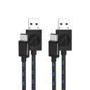 STEALTH Twin Play & Charge Cables USB-A - USB-C 3m - PS5 
