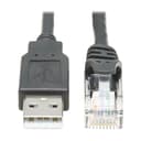 Eaton Cisco Compatible USB-A to RJ45 Rollover Console Cable 1.8M RJ-45 USB-A 2.0