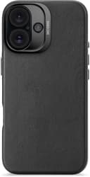 Decoded Leather Backcover iPhone 16 Sort