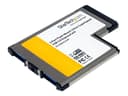 Startech 2 Port Flush Mount ExpressCard 54mm SuperSpeed USB 3.0 Card Adapter 