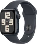 Apple Watch SE GPS 40mm Midnight Aluminium Case with Midnight Sport Band - S/M Marineblå