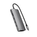 Satechi USB-C Multiport Adapter 8K with Ethernet V3 - Space Grey USB 3.2 Gen 1 (3.1 Gen 1) Type-C