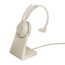 Jabra Evolve2 65 met laadstation USB Type-C Beige Microsoft Teams