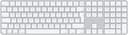 Apple Magic Keyboard Touch ID Apple Silicon numerisk USB-C (2024) Trådbunden och trådlös Svenska, Finska