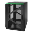 APC NetShelter WX AR118SM - 19-tommers veggmontert kabinett, 18U, 800 mm dybde, sideinstallert, ferdigmontert 