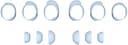 Bose QC Ultra Earbuds Fitkit S/M/L - Moonstone Blue Blå Tilbehørssæt