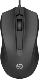 HP 105 Langallinen hiiri USB-A Hiiri Musta