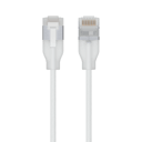 Ubiquiti Ultra-thin Braided Shielded RJ-45 Cat 6A 12m Gennemsigtig, Hvid
