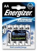 Energizer Batteri Ultimate Lithium AA/LR6 4-Pack 