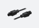 Teltonika 4-pin To 4-pin Power Cable 1m 4-pin 4-pin Sort