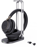 Yealink BH76 with Charging Stand USB Type-C / USB Type-A Microsoft Teams Svart