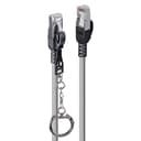 Lindy Security Network Cable 0.3M RJ-45 Cat6a 0.3m Grijs