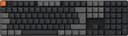 Keychron K5v2 RGB Aluminum Hot Swap QMK Johdollinen ja langaton Keychron Low Profile 2.0 Brown Pohjoismainen