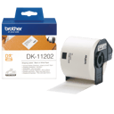 Brother Etikett Papper 62x100mm Svart/Vit 