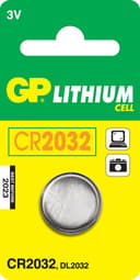GP Battery Button Cell Lithium CR2032 3V 