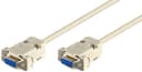 Microconnect Null Modem-Kabel 3m DB9 DB9 Hvit