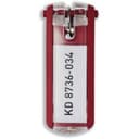 Durable Avaimenperä Key Clip Punainen 6kpl 