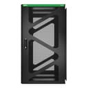 APC NetShelter WX AR124SM - 19-tommers veggmontert patchskap, 24U, 800 mm dybde, sidemontering, montert 