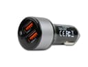 Cirafon Billader 2xUSB Qualcomm Quick Charge 3.0 Grå, Sort