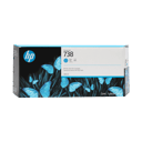 HP Cyaan inkt 738, 300 ml - DesignJet T850/T950 