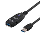 Deltaco USB3-1002 5m USB-A USB-A Svart