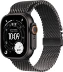 Apple Watch Ultra 3 GPS + Cellular 49mm Black Titanium Case with Black Titanium Milanese Loop - Medium 