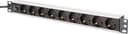 Digitus DN-95437 strømdistribusjonsenhet (PDU) 9 AC-utganger 1U Sort, Sølv 