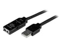 Startech 5m USB 2.0 Active Extension Cable 5m USB-A USB-A Musta