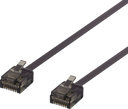 Deltaco UUTP-2007 nettverkskabel Sort 0,3 m Cat6a U/UTP (UTP) RJ-45 Cat 6A 0.3m Svart